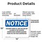 Signmission Children Under Jr. High Age Are Not Allowed, 14 in W x Rectangle, Plastic OS-2PACK-NS-P-1014-L-10583 - alternate 5